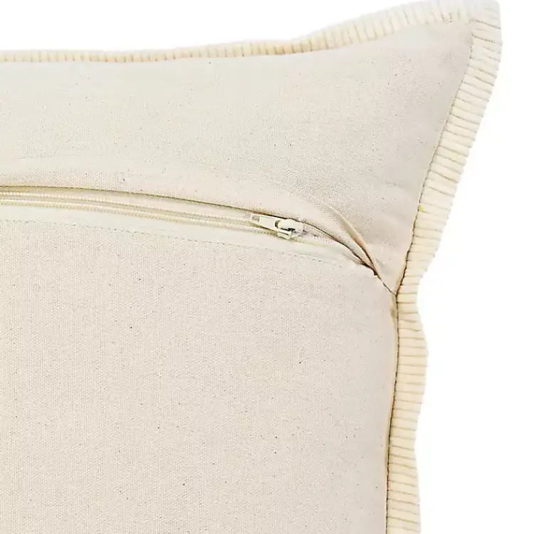 Discount Golden Yellow Riviera Braided Frame Lumbar Pillow Pillows