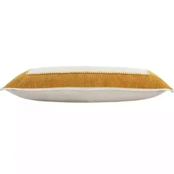 Discount Golden Yellow Riviera Braided Frame Lumbar Pillow Pillows