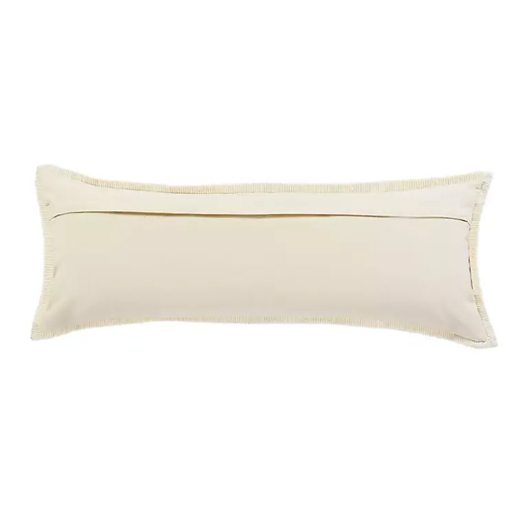 Discount Golden Yellow Riviera Braided Frame Lumbar Pillow Pillows