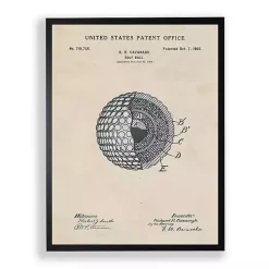 Kirklands Home Framed Art|Golf Ball Patent Framed Art Print