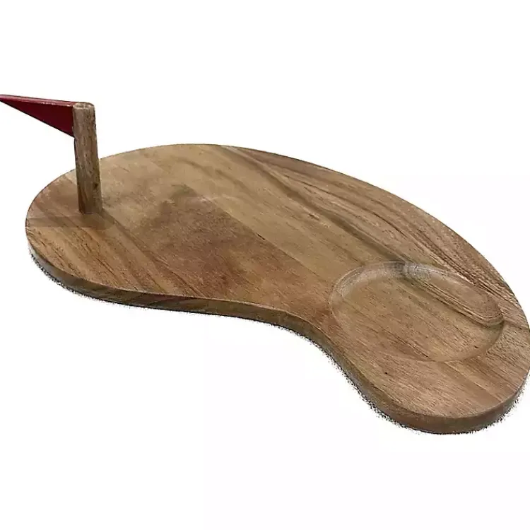 Kirklands Home Serving & Entertaining|Golf Serving Board with Detachable Flag Brown