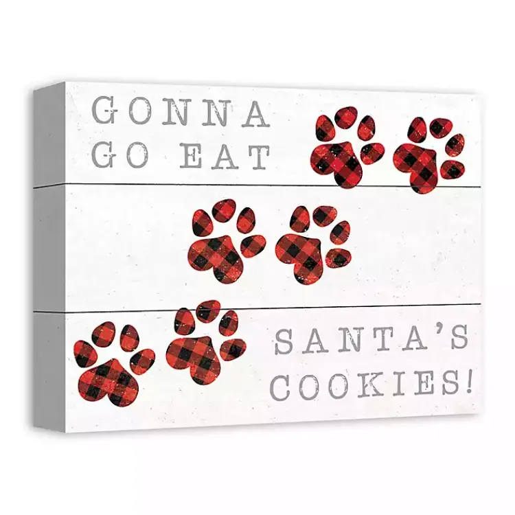 Best Gonna Go Eat Santa's Cookies Canvas Art Print Christmas Art & Wall Decor
