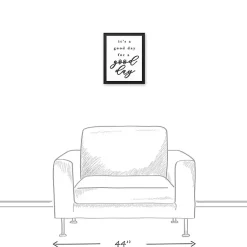 Kirklands Home Wall Quotes & Signs|Good Day for a Good Day Framed Canvas Wall Plaque