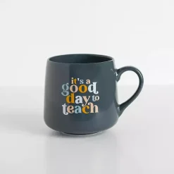 Kirklands Home Glassware & Drinkware|Good Day Teacher Mug Blue