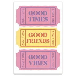Kirklands Home Wall Quotes & Signs|Good Vibes Ticket Stub Canvas Art Print