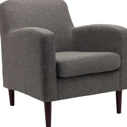 Kirklands Home Accent Chairs|Granite Loft Upholstered Accent Chair Gray