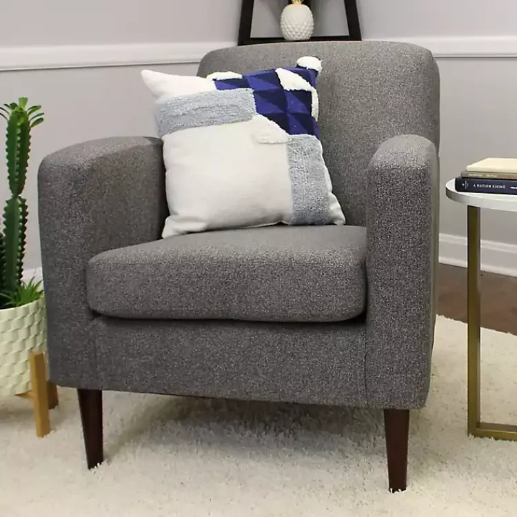 Kirklands Home Accent Chairs|Granite Loft Upholstered Accent Chair Gray