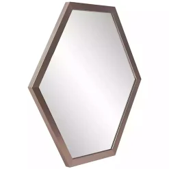 Kirklands Home Decorative Mirrors|Graphite Hexagon Wall Mirror