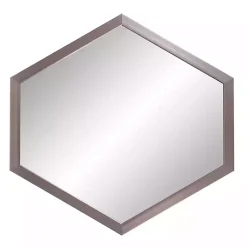 Kirklands Home Decorative Mirrors|Graphite Hexagon Wall Mirror