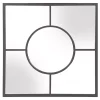 Kirklands Home Decorative Mirrors|Graphite Metal Geometric Square Wall Mirror