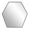 Kirklands Home Decorative Mirrors|Graphite Metal Hexagonal Mirror