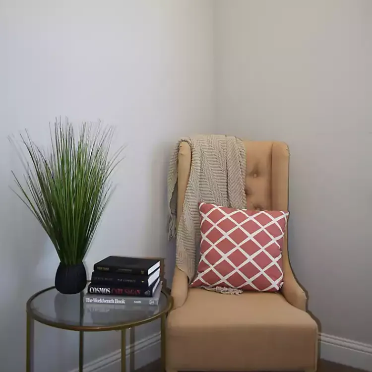 Online Grass Arrangement in Black Ribbed Pot Arrangements & Greenery