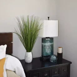 New Grass Arrangement in Crackled Cream Pot Arrangements & Greenery