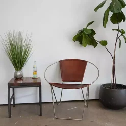Clearance Grass Arrangement in Silver Ribbed Pot Arrangements & Greenery