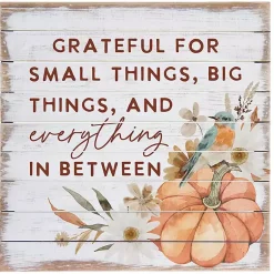 Online Grateful For All Things Wood Wall Plaque Fall
