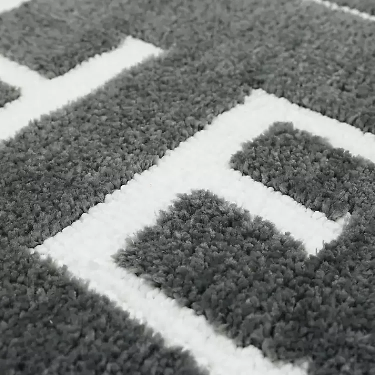 Kirklands Home Bathroom Rugs|& White Gray