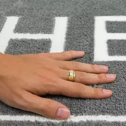 Kirklands Home Bathroom Rugs|& White Gray