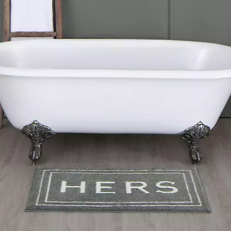 Kirklands Home Bathroom Rugs|& White Gray