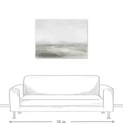Kirklands Home Canvas Art|Abstract Seascape Canvas Art Print Gray
