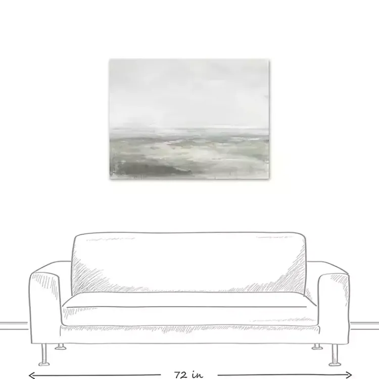 Kirklands Home Canvas Art|Abstract Seascape Canvas Art Print Gray