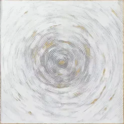 Kirklands Home Wall Plaques|Gray Abstract Swirl Metal Wall Plaque