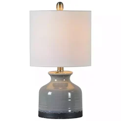 Kirklands Home Table Lamps|Gray and Black Ceramic Table Lamp, Set of 2 White