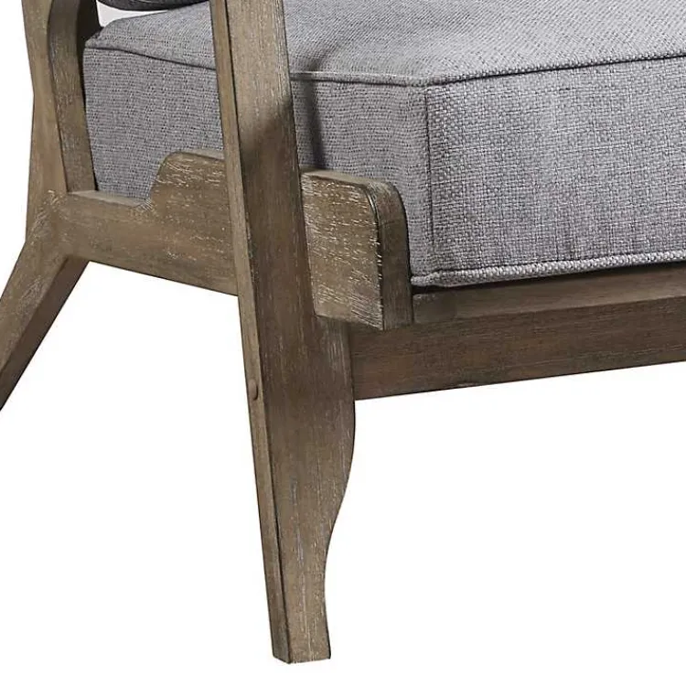 Kirklands Home Accent Chairs|and Distressed Wooden Malibu Accent Chair Gray