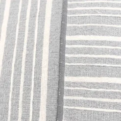 Online Gray and Ivory Directional Stripes Pillow Pillows