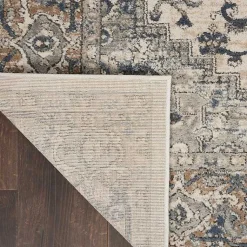 Kirklands Home Area Rugs|and Ivory Nadia Medallion Runner, 2x10 Gray