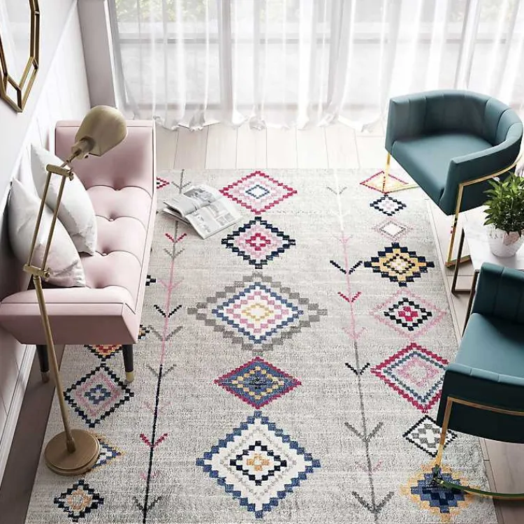 Kirklands Home Area Rugs|and Multicolor Aztec Area Rug, 8x10 Gray