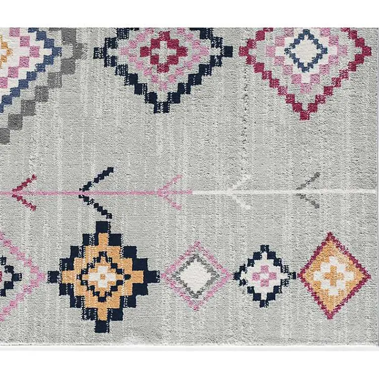 Kirklands Home Area Rugs|and Multicolor Aztec Area Rug, 8x10 Gray