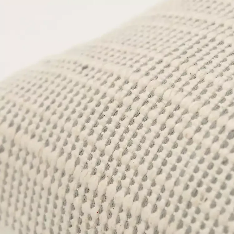 New Gray and Natural Sea Striped Pillow Pillows