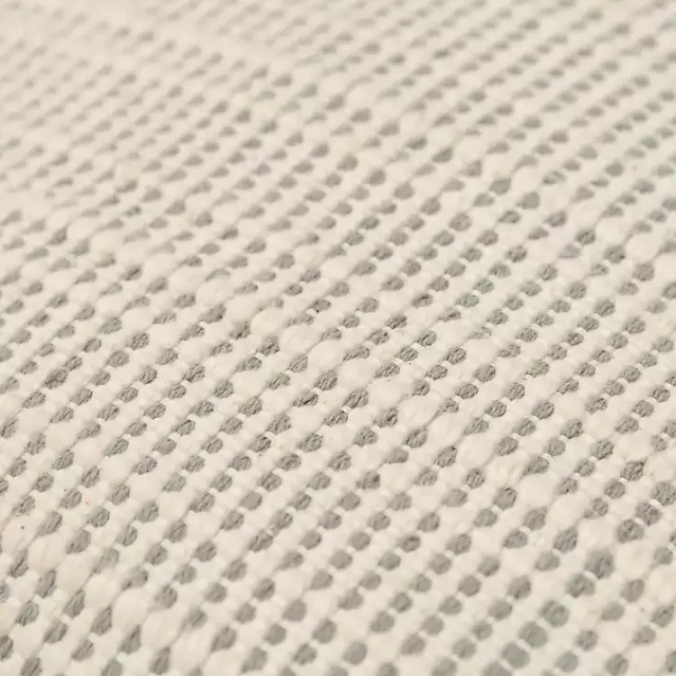 New Gray and Natural Sea Striped Pillow Pillows