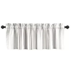 Kirklands Home Curtains & Drapes|Gray and White Farmhouse Stripe Valance