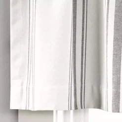 Kirklands Home Curtains & Drapes|Gray and White Farmhouse Stripe Valance