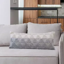 Discount and White Gradient Diamonds Lumbar Pillow Pillows