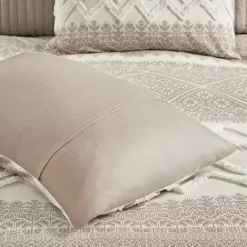 Kirklands Home Duvets|and White 3-pc. Full/Queen Duvet Set Gray