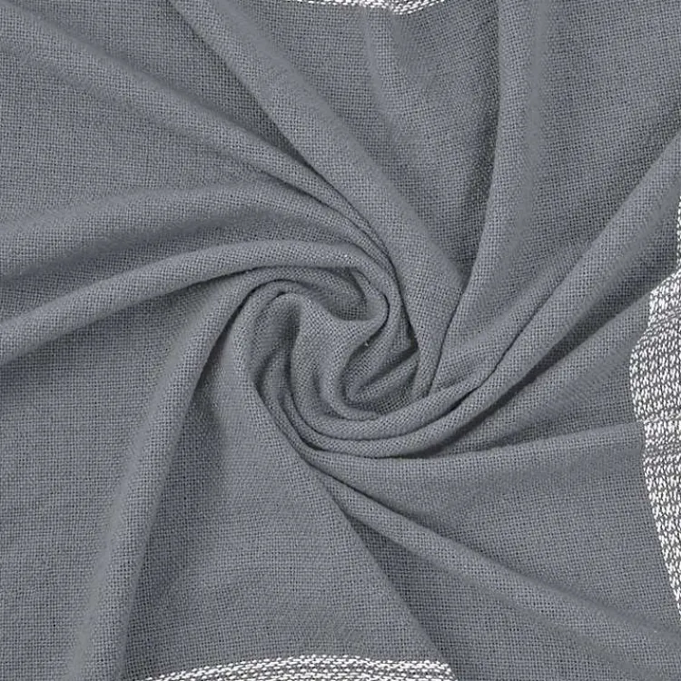 New Gray and White Plaid Organic Cotton Throw Blankets & Throws