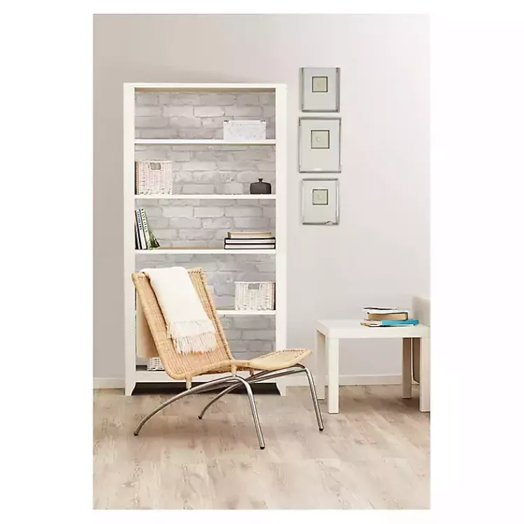 Kirklands Home Wall Murals & Wallpaper|Gray and White Rustic Brick Peel & Stick Wallpaper