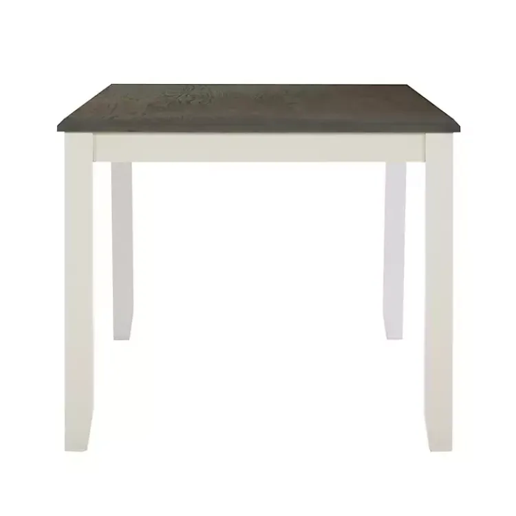 Kirklands Home Dining Tables|Gray and White Two-Toned Wood Dining Table