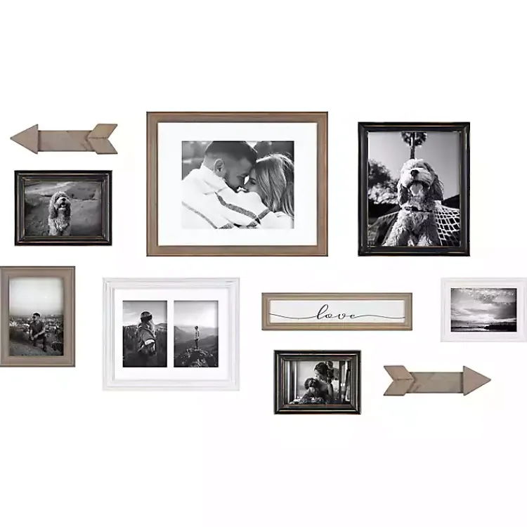 Kirklands Home Gallery Wall Frames|Gray Arrow 10-pc. Gallery Wall Picture Frame Set