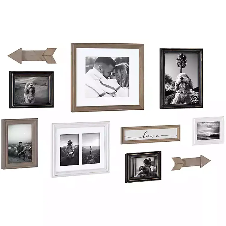 Kirklands Home Gallery Wall Frames|Gray Arrow 10-pc. Gallery Wall Picture Frame Set