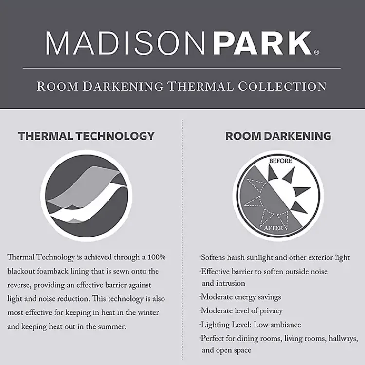 Kirklands Home Curtains & Drapes|Basketweave Curtain Panel Set, 84 in Gray