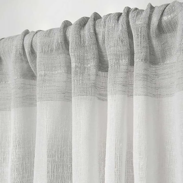 Kirklands Home Curtains & Drapes|Gray Becky Curtain Panel Set, 108 in.