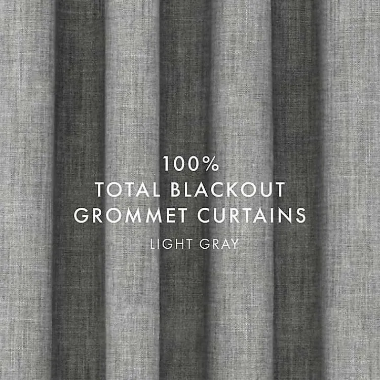 Kirklands Home Curtains & Drapes|Blackout Curtains, 84 in. Gray