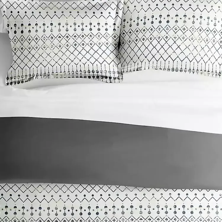 Kirklands Home Duvets|Gray Bohemian 2-pc. Twin Duvet Cover Set