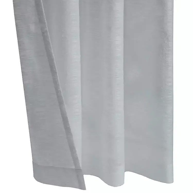 Kirklands Home Curtains & Drapes|Boucle Sheer Single Curtain Panel, 95 in. Gray