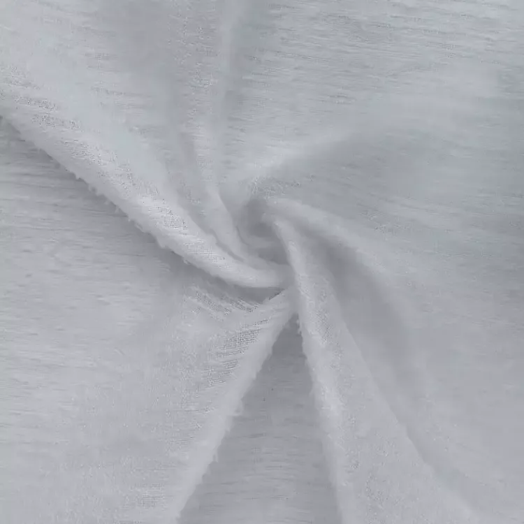 Kirklands Home Curtains & Drapes|Boucle Sheer Single Curtain Panel, 95 in. Gray