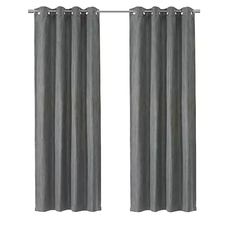 Kirklands Home Curtains & Drapes|Bryson Textured Curtain Panel, 108 in. Gray