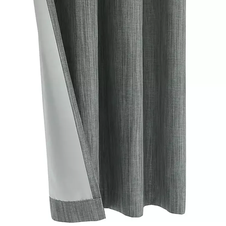 Kirklands Home Curtains & Drapes|Bryson Textured Curtain Panel, 95 in. Gray